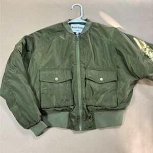 Olive Bomber Jacket - Women